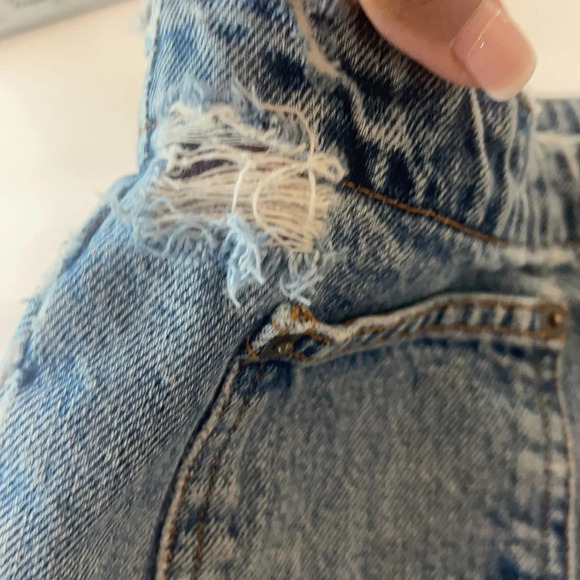 Vintage Calvin Klein Hipster Patch Denim Shorts size 3 - Picture 5 of 15